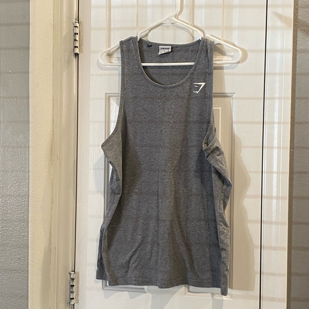 Gymshark Gray Athletic Tank Top like New never worn. - Picture 2 of 4